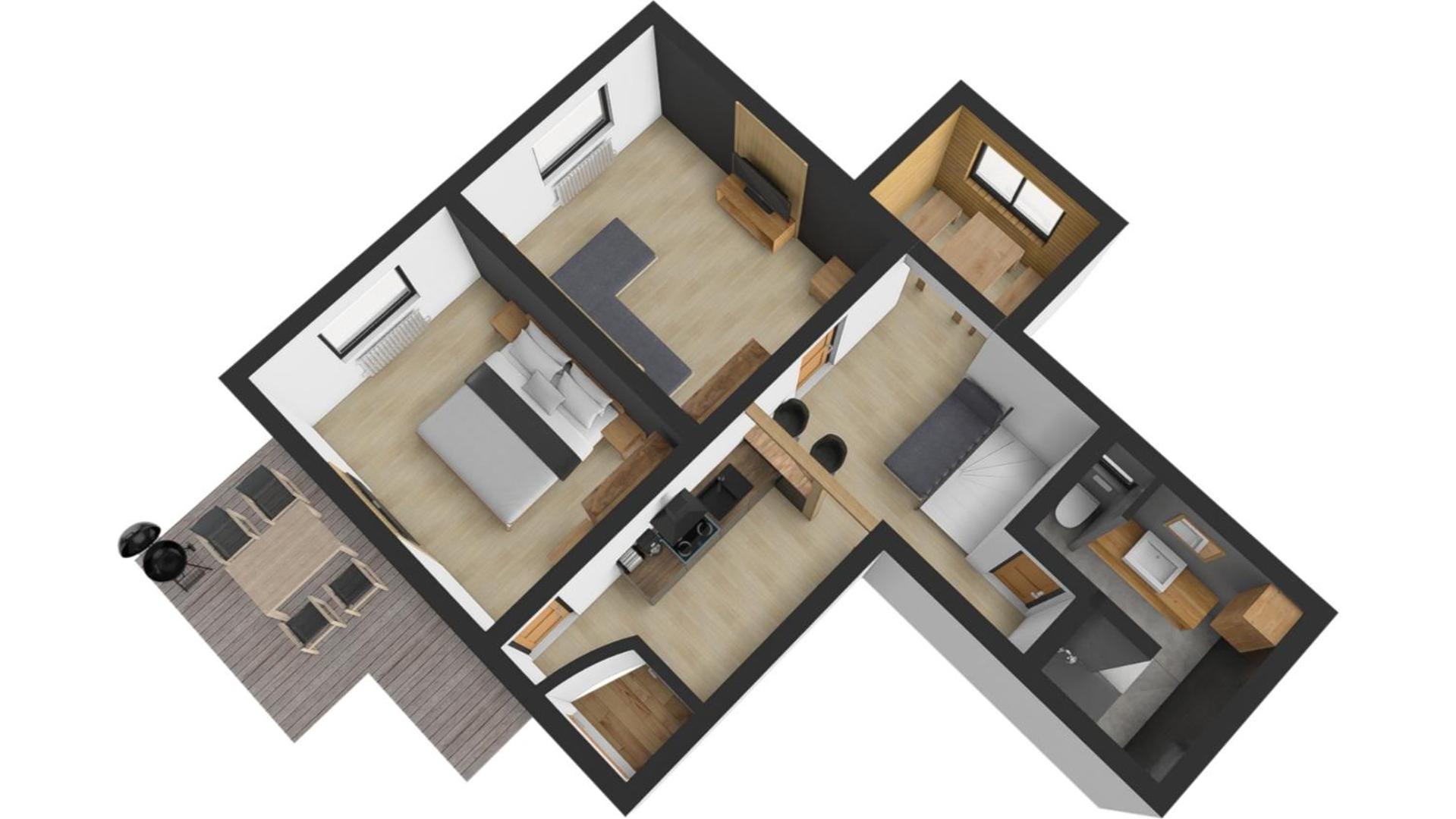 בוהין Apartments Alp חדר תמונה